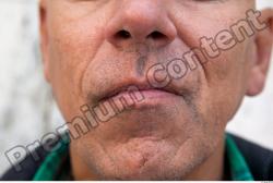 Mouth Man White Average Wrinkles